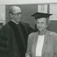 Richard DeVos with his mother.